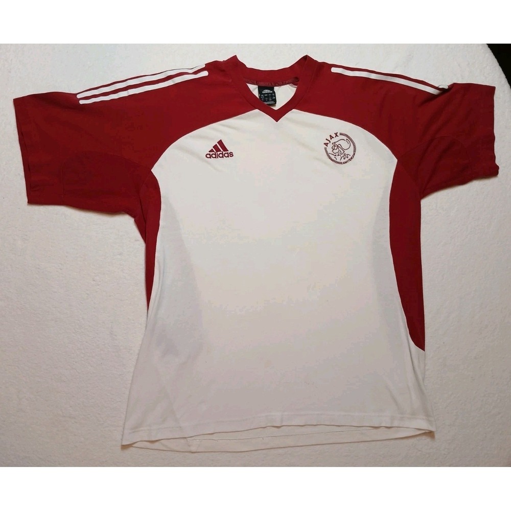 VTG 2007-08 Ajax Amsterdam Home Soccer‎ Jersey Adidas Men's XL Shirt